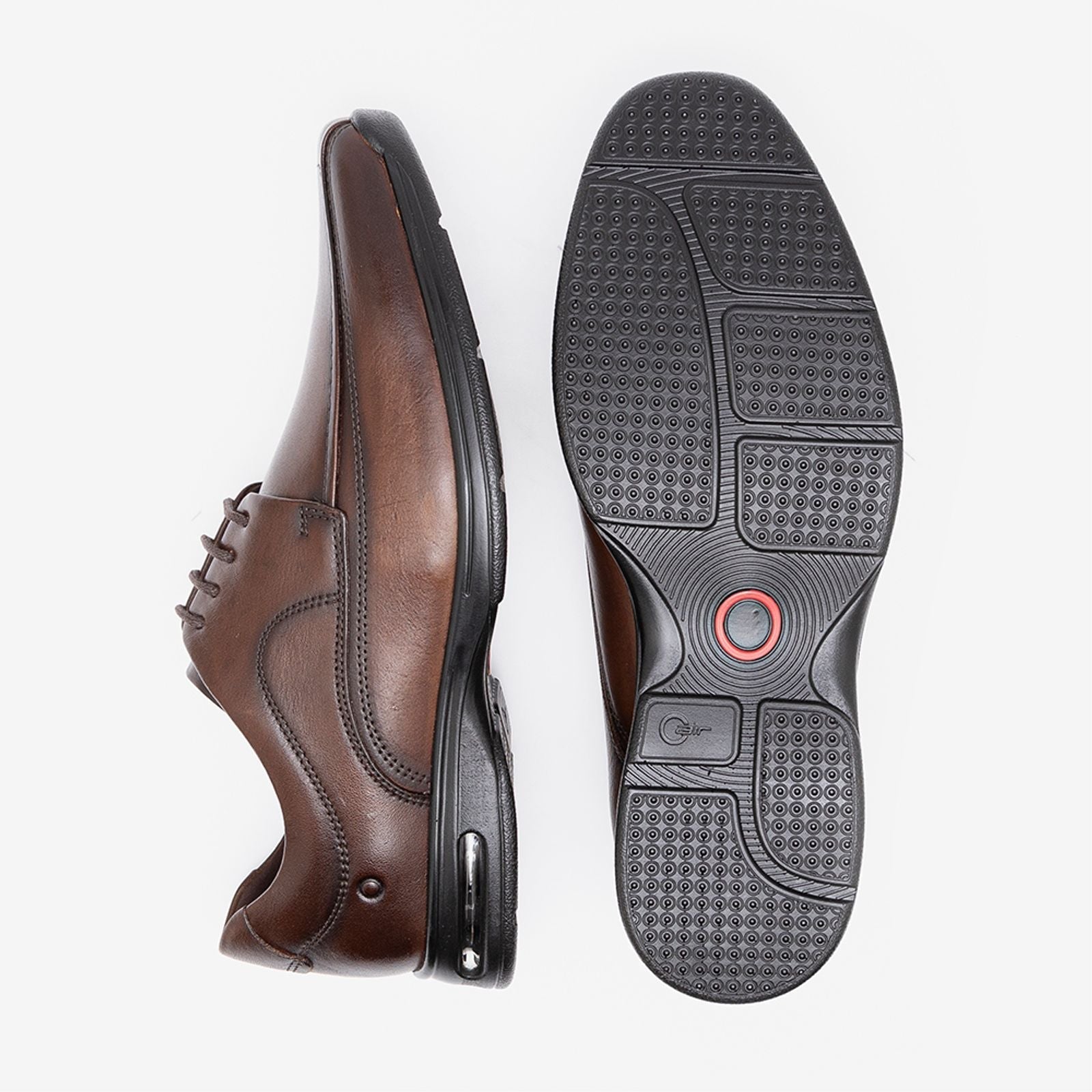 Sapato Smart Comfort Air Spot Marrom Cadarço - Image 4